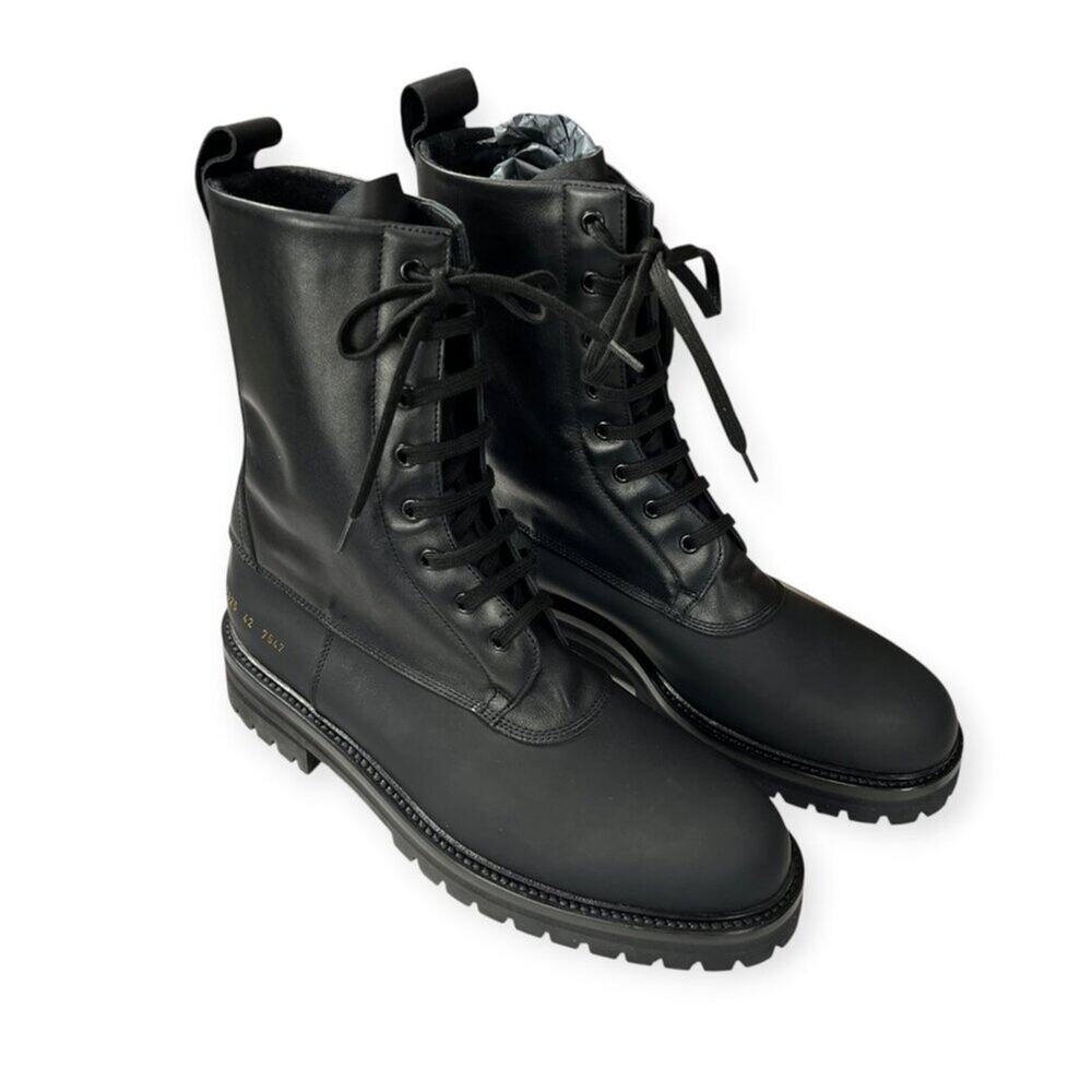 Common Projects Technical Leather Boot Black EU 42 2325 MADE IN ITALY NWT